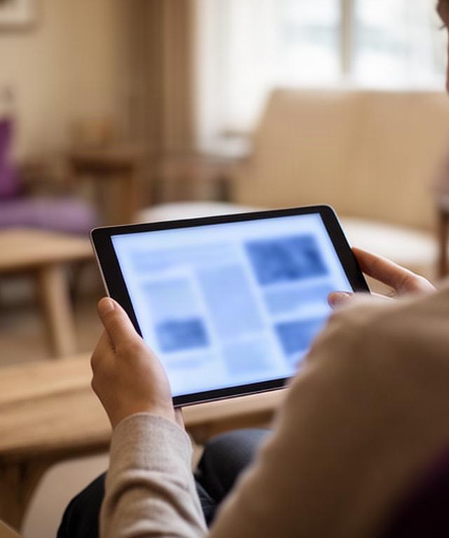 Lector consultando la edición digital de noticias de Cholula en una tableta