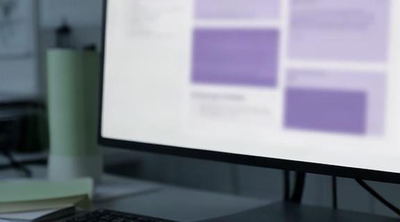 Detalle de una pantalla de edición con aviso de derechos de autor